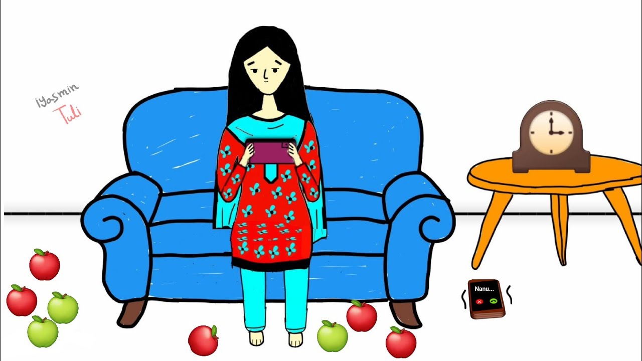 আমার কিছু বদ অভ্যাস 😒🤣 | Bangla funny cartoon | Cartoon animation video | flipaclip animation |