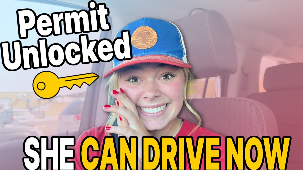 Olivia's Driving Permit Journey! First Time Behind the Wheel + Reactions