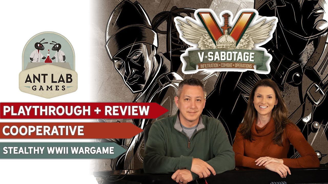 Обзор и прохождение кооперативной настольной игры V-Sabotage.