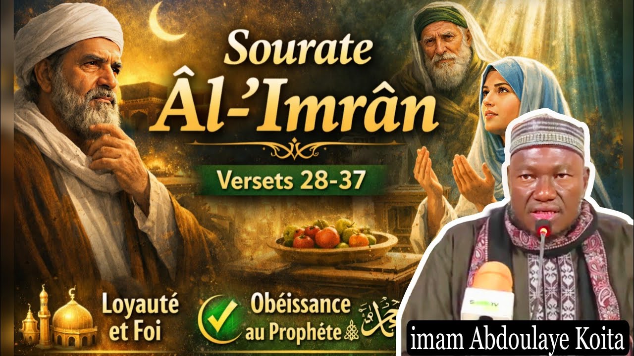 Tafsir du Coran sourate Al Imran v28 par imam Abdoulaye Koita,la foi authentique, loyauté en Allah