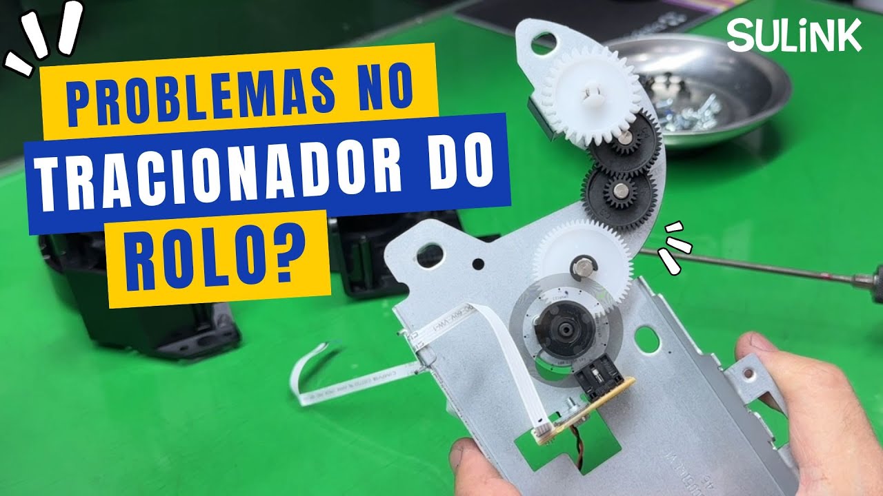 Abrindo e Verificando o Tracionador do Rolo de Papel da Plotter T200 T250 e T650 - Tutorial Completo