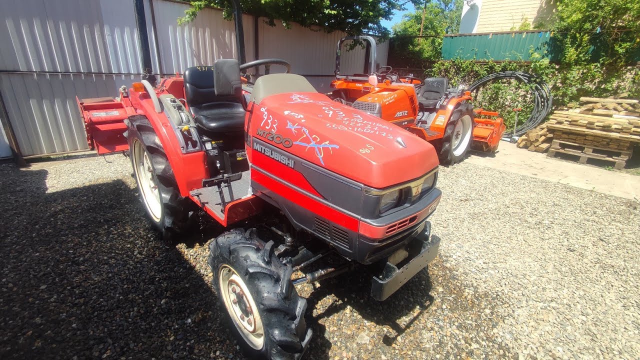 Mitsubishi MT 200 ПРОДАН! обзор японского минитрактора