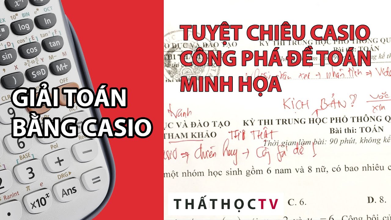 Cách Bấm Máy Tính Công Phá Đề Minh Họa THPTQG 2020 Môn Toán