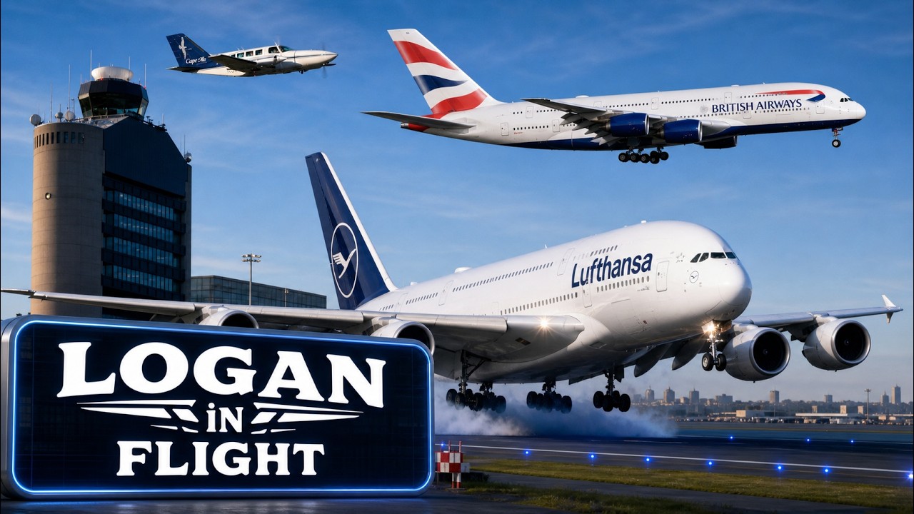 LIVE Plane Spotting at Boston Logan International Airport | KBOS