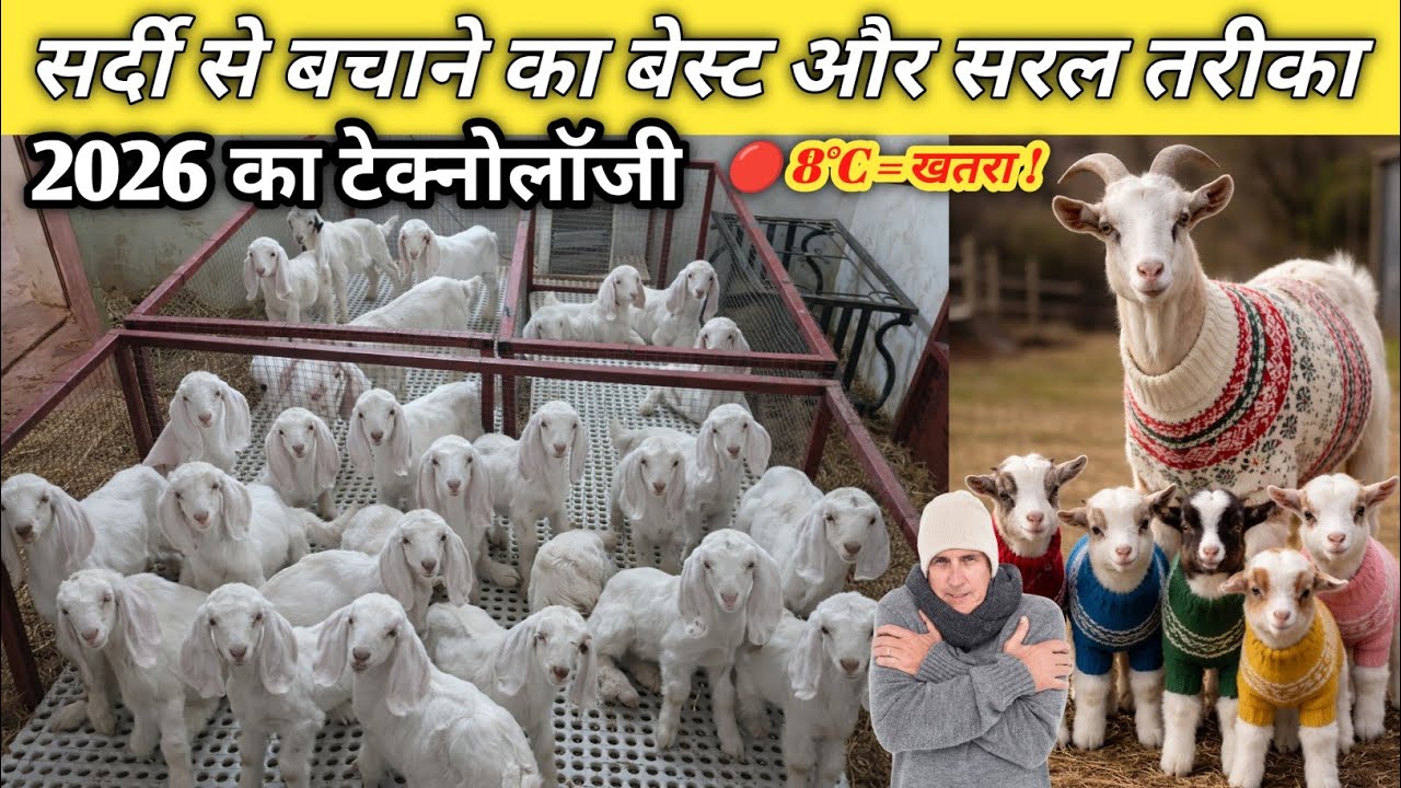 “सर्दी में बकरी के बच्चों को मरने से कैसे बचाएं? | 2025 New Technology” #goatfarming #cgnaturefarm