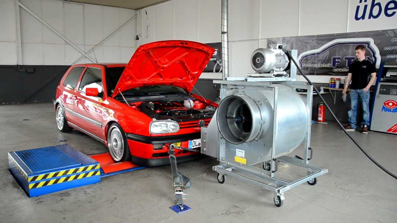 VW Golf 3 GTI 16v Leistungsmessung bei FTS Tuning (Prüfstand)