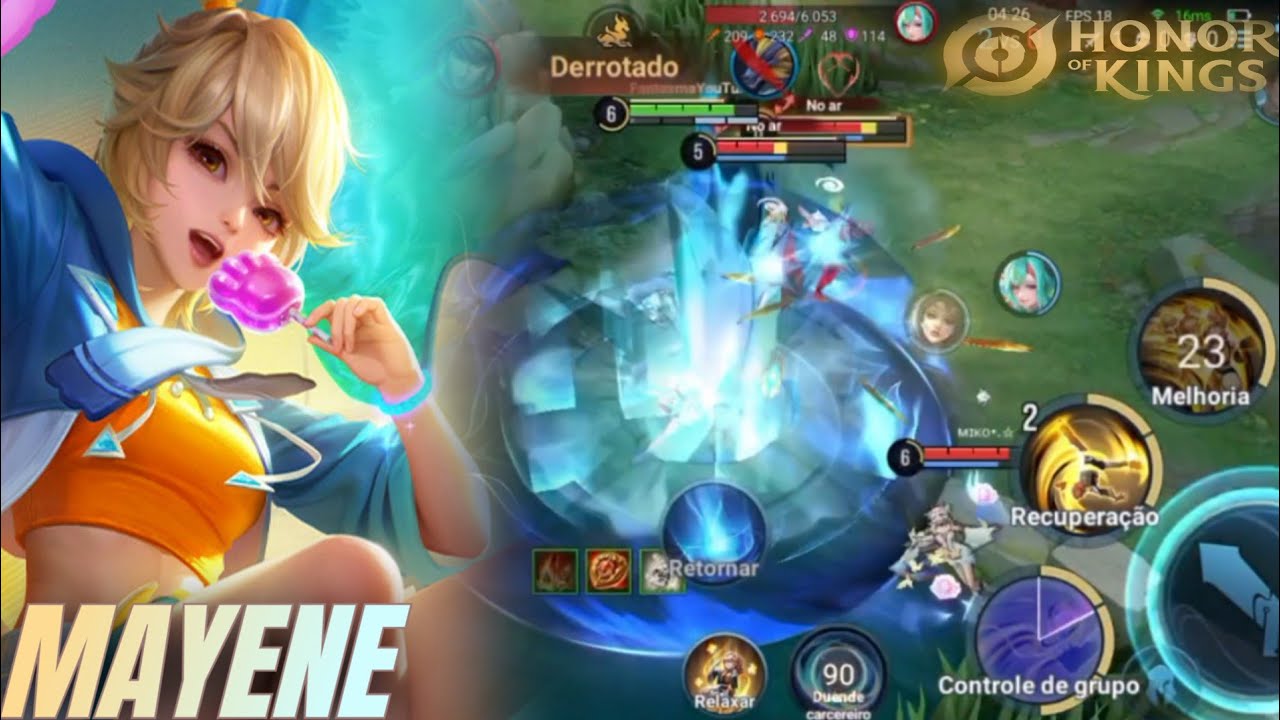 MAYENE VS BIRON X1 QUEM LEVA ? ( HONOR OF KINGS )