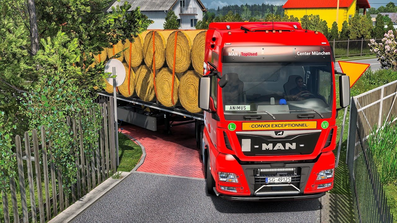 Realistic Operations - Narrow Farm Offroads to Country Roads of Poland | #ets2 1.56