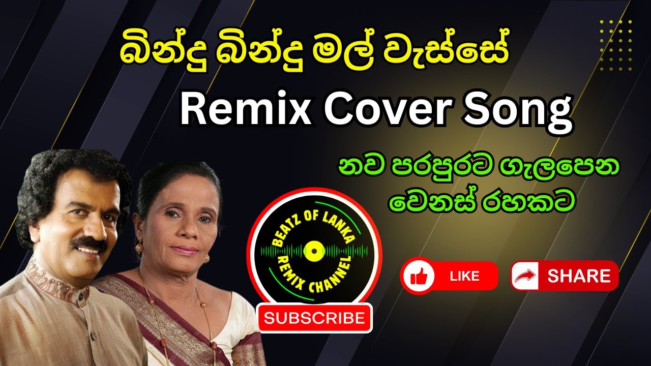 බින්දු බින්දු මල් වැස්සේ 🌸 | Bindu Bindu Mal Wesse | Sinhala Remix Cover | DJ Melody Vibe