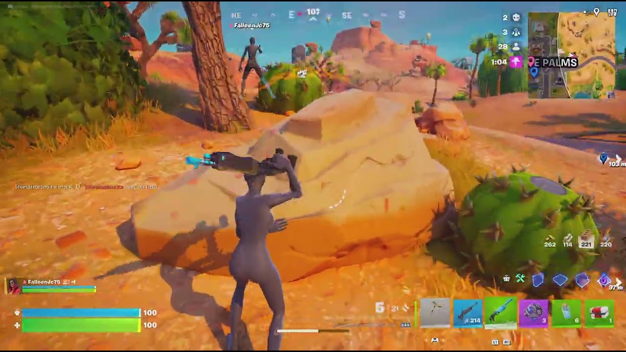 Fortnite avec le boss