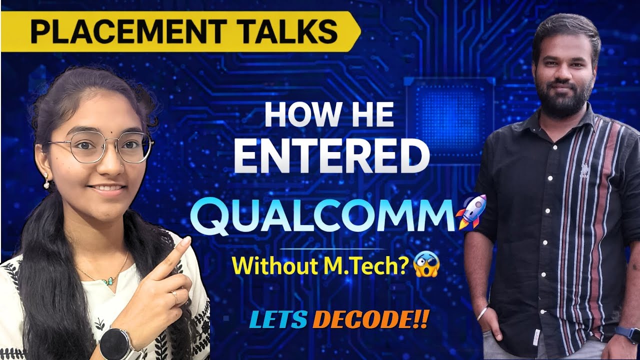 #placement in #qualcomm without #mtech from #tier2 #college #interview #strategy #how #gate #helped?