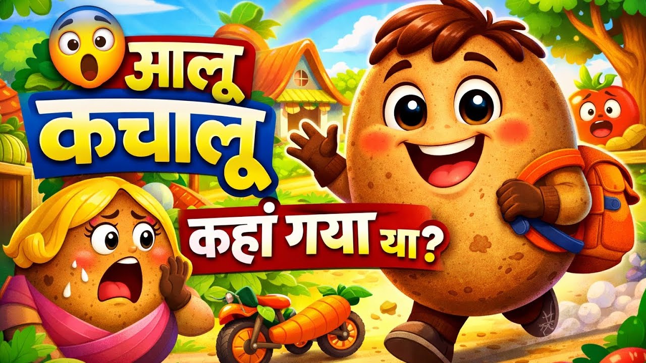 Aalu Kachalu 😄 | Funny Cartoon Story | Hindi Kids Story | आलू कचालू | #cartoon