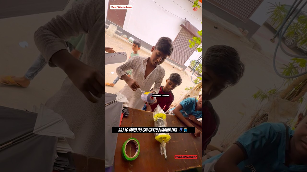 Kite Flying Super Strong Purple Colour Threads 🧵 Filling #Kite #kiteflying #Youtubeviral #gattu #yt