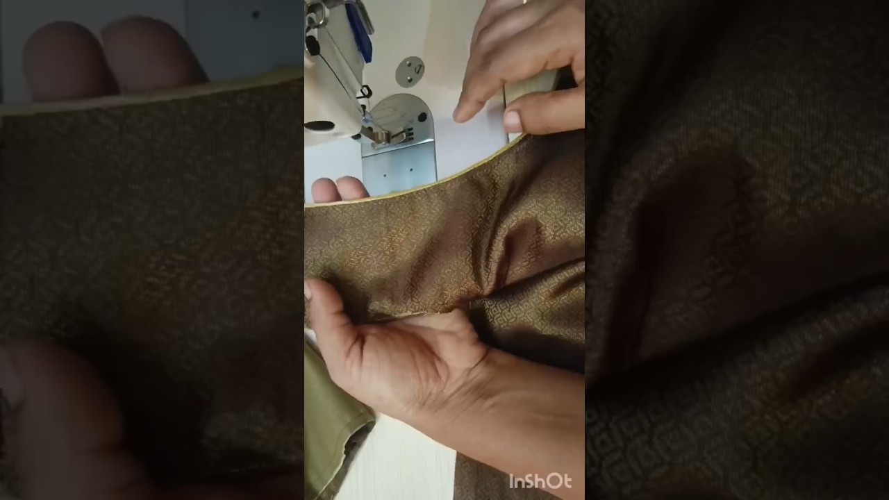 Blouse Neck Piping Stitching 🪡👌#shorts#trendingshorts#shortsfeed..
