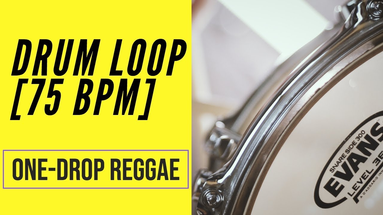 One-Drop Reggae Drum Loop - 75 BPM - Migsdrummer