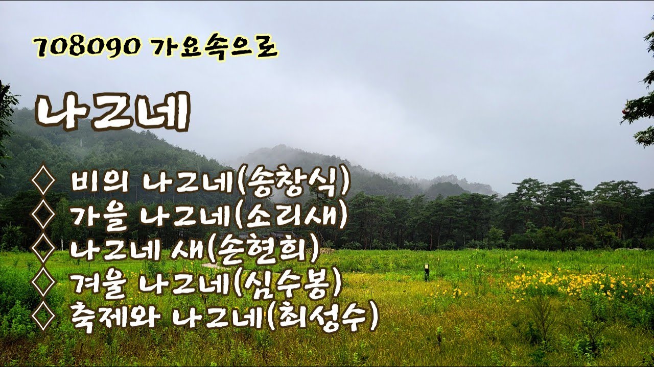 비의 나그네(송창식) 가을 나그네(소리새) 나그네 새(손현희) 겨울 나그네(심수봉) 축제와 나그네(최성수)