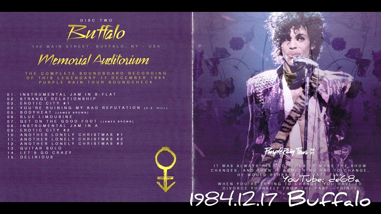 1984.12.17 Prince - Buffalo , Memorial Auditorium (Soundcheck - PU TDE Version) - Live