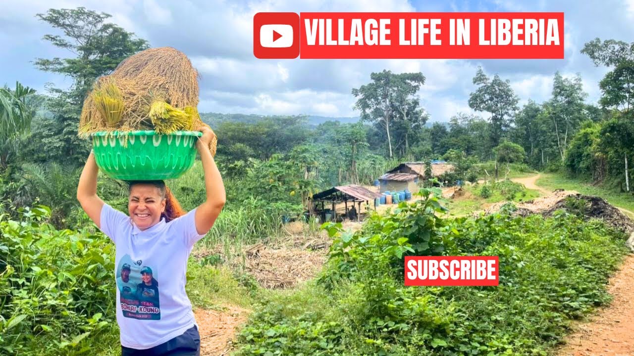 Liberian Village Life in Salala Bong County Liberia