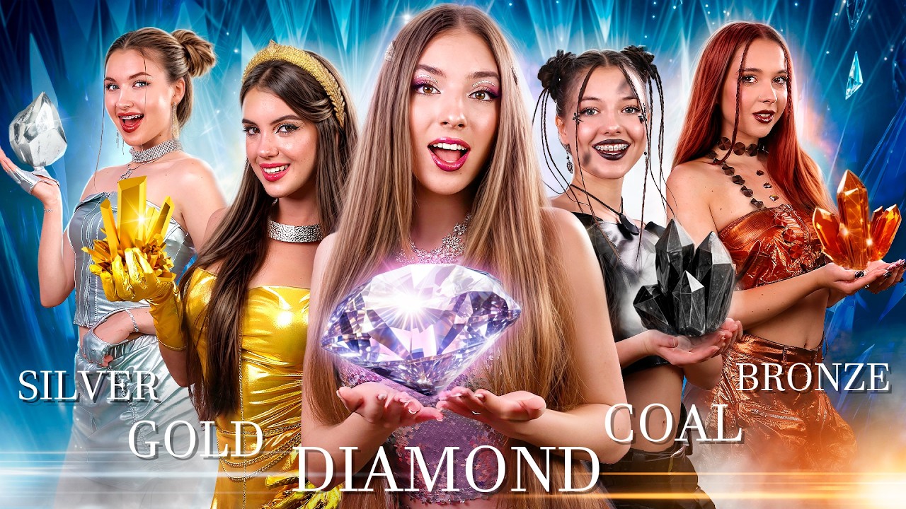 Fata de Aur vs Fata de Argint vs Fata de Bronz! Am Intalnit Fata de Diamant si Fata de Carbune