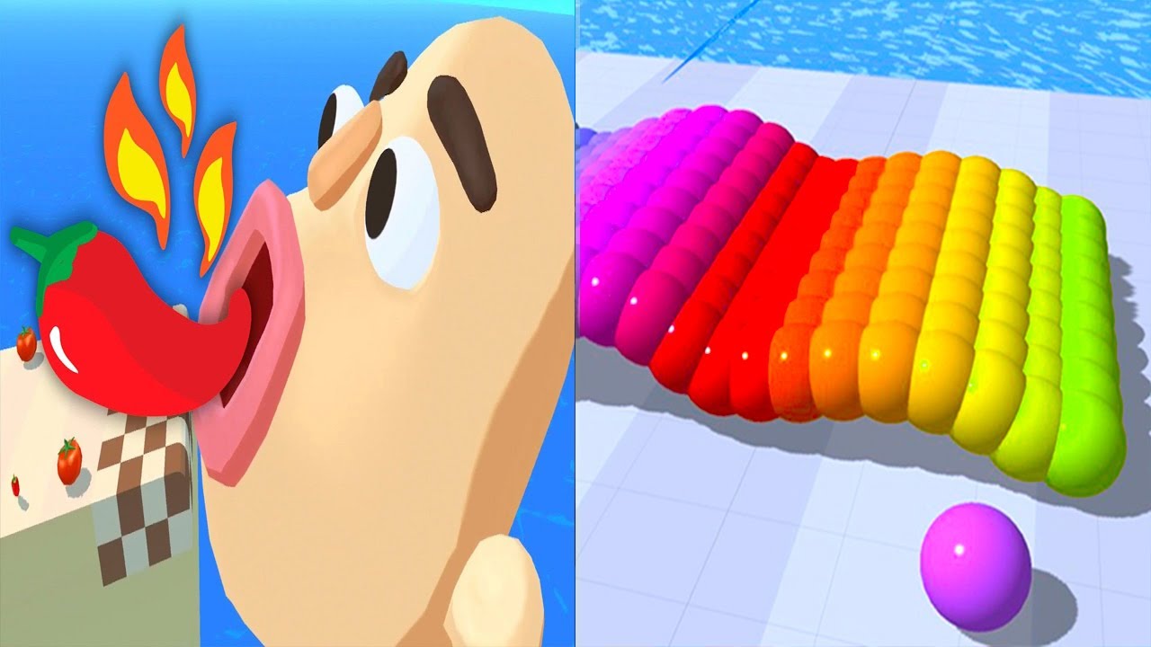 Sandwich Runner VS Canvas Run - All Levels Gameplay Android iOS Ep 3