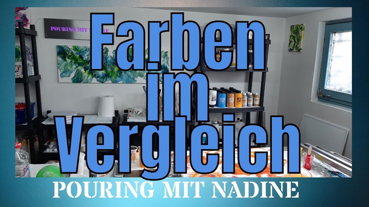 #24 Farben im Vergleich / Acrylic Pouring / deutsch / Dirty Flip Cup /Pouring mit Nadine