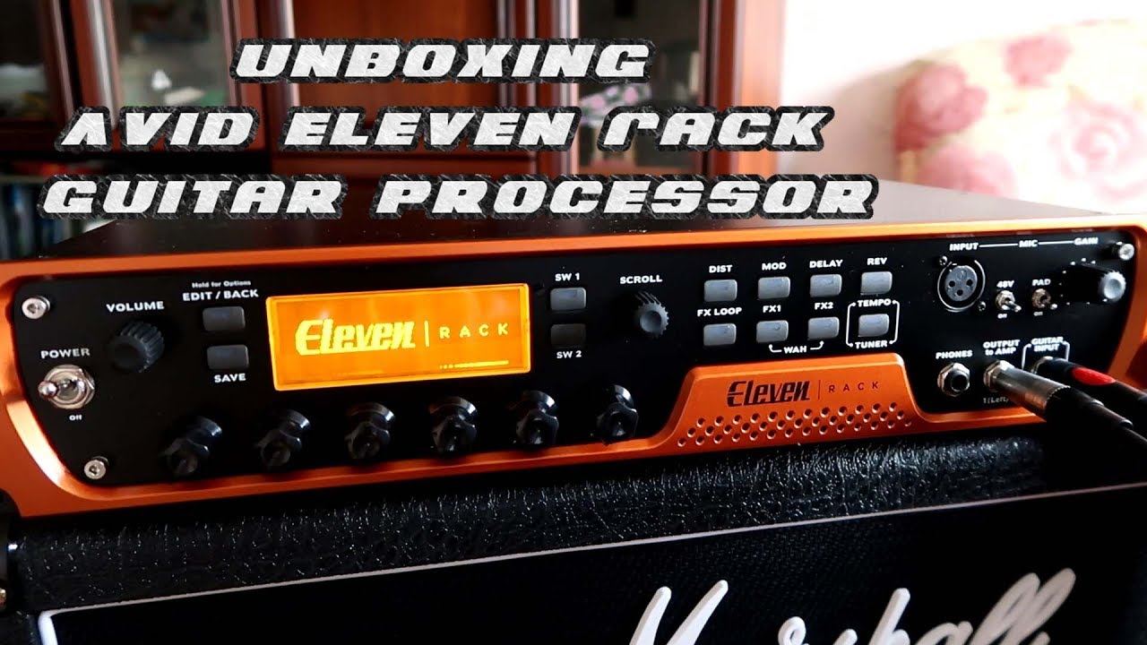 Unboxing Avid Eleven Rack guitar processor