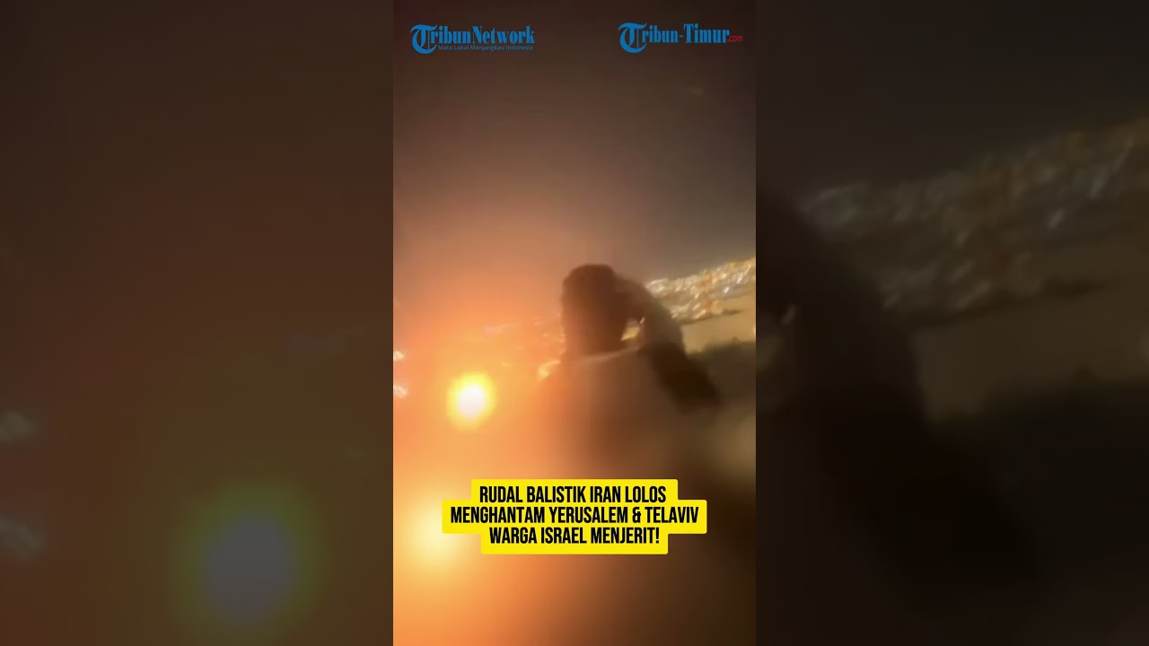 RUDAL BALISTIK IRAN LOLOS MENGHANTAM YERUSALEM & TELAVIV WARGA ISRAEL MENJERIT!