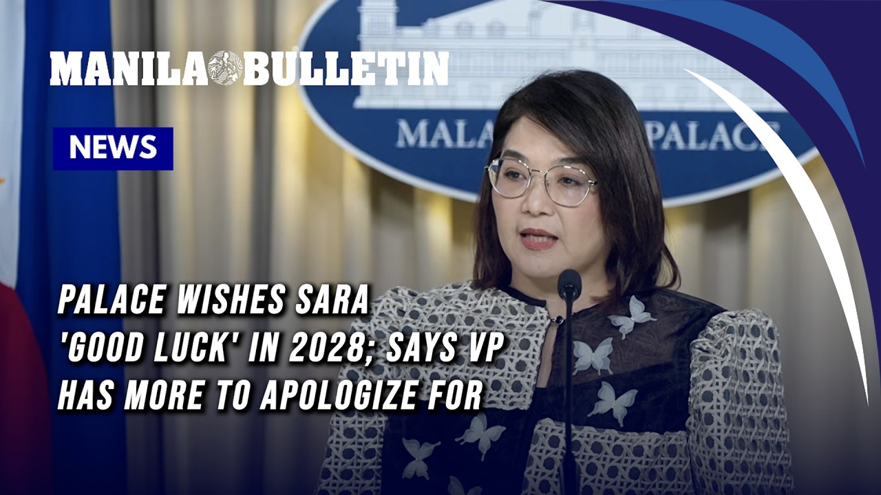 Palace wishes Sara 'Good luck' in 2028; says VP has more to apologize for