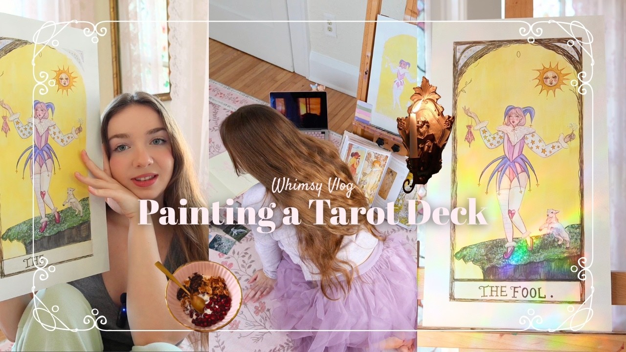 Your sign to take the leap ˙⋆✮ Painting the fool card & whimsical living diaries ✨💛