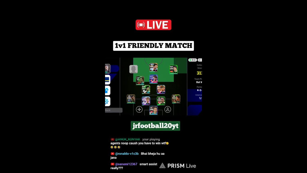 1v1 FRIENDLY MATCH EFOOTBALL IS LIVE