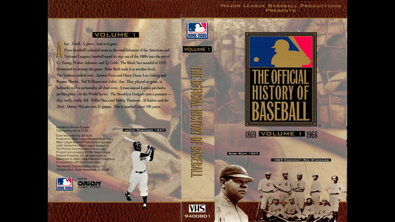 The Official History Of Baseball, Vol. 1 [1869 - 1968]