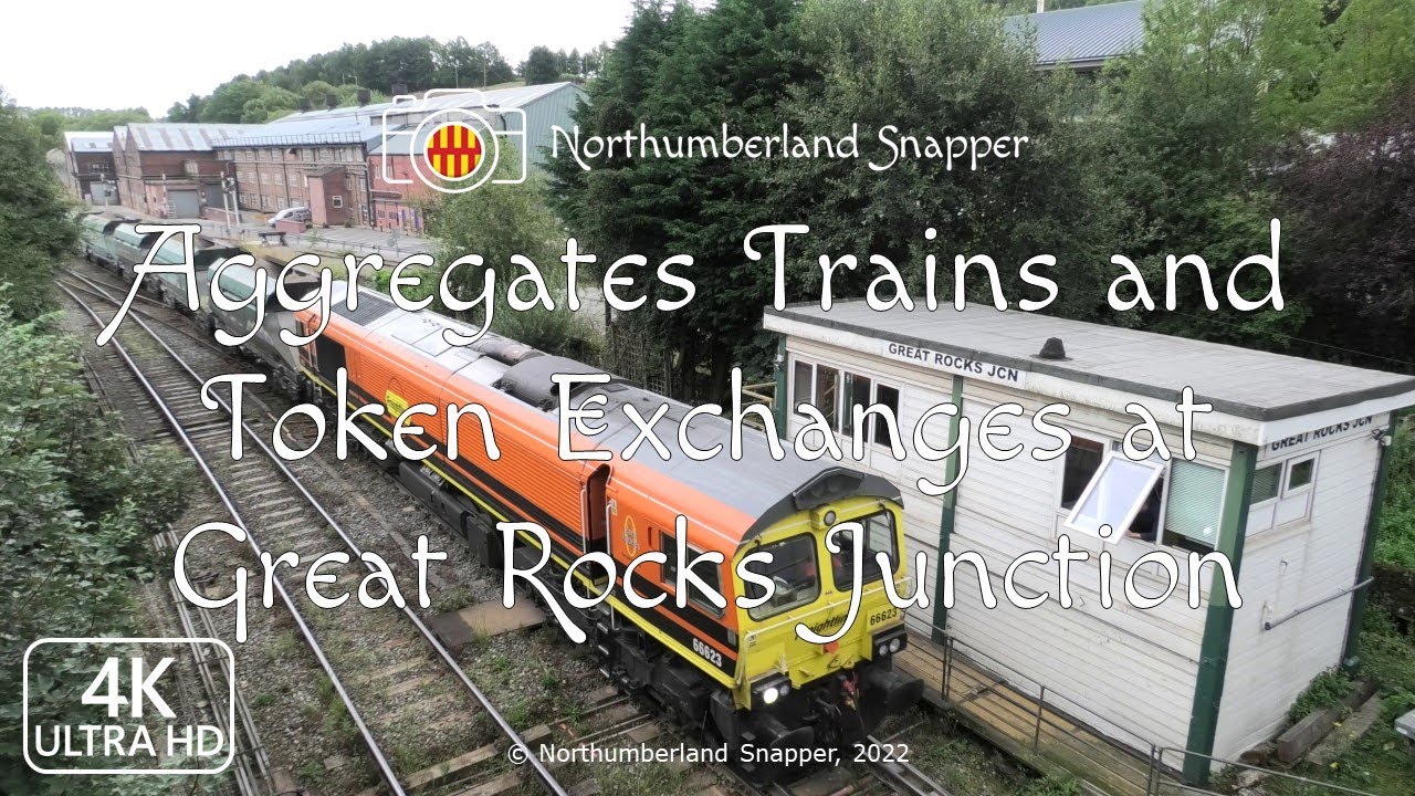 Aggregates Trains and Token Exchanges at Great Rocks Junction