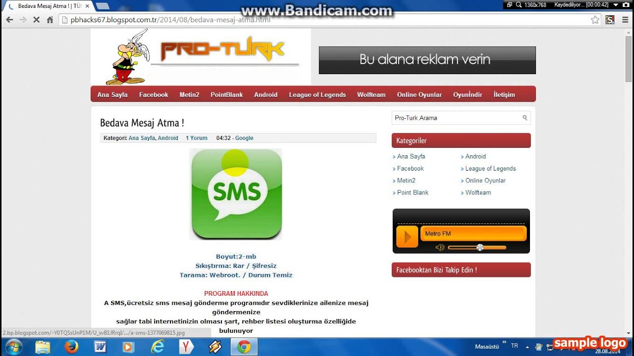 internetten bedava sms atma