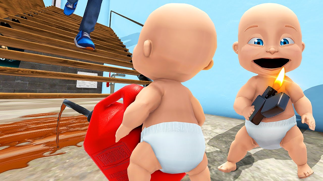 Babies Make FIRE Trap for Father - Who's Your Daddy 2