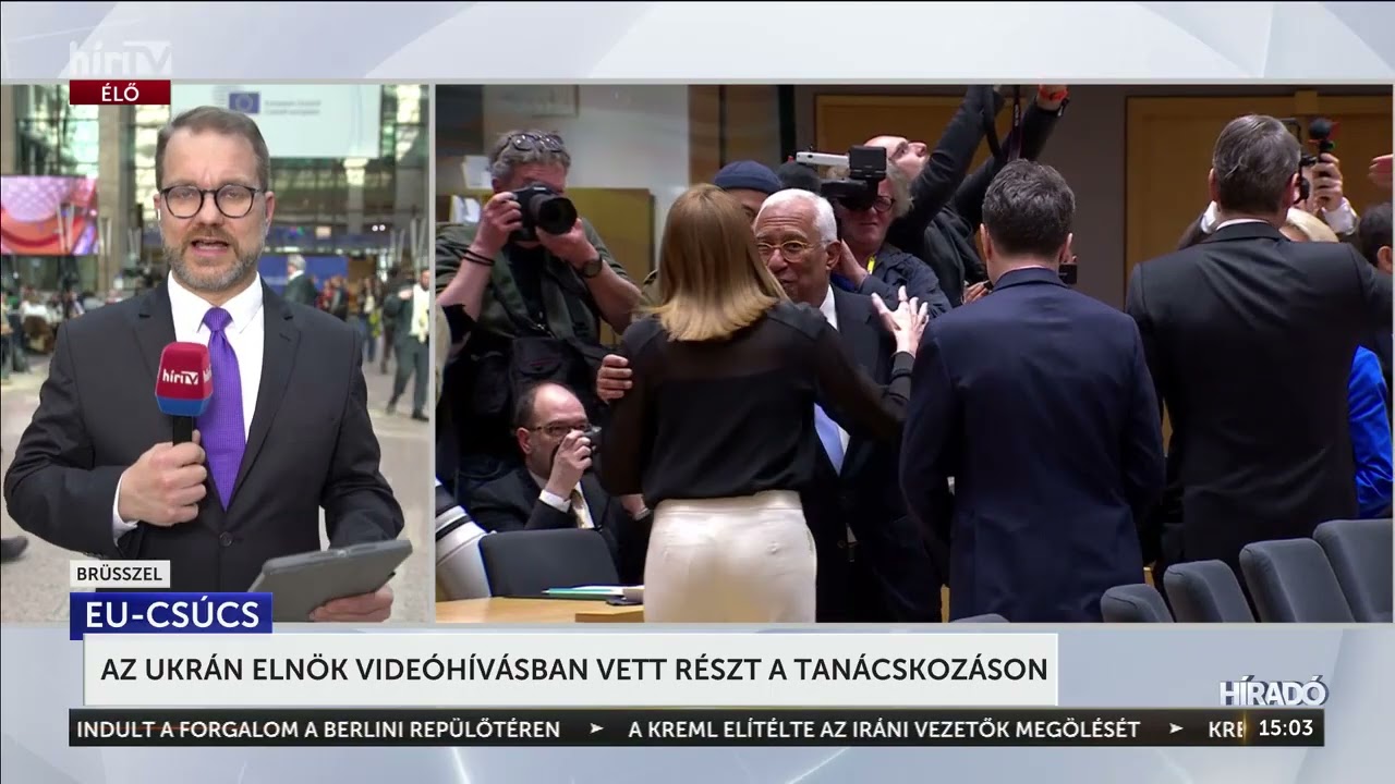 Az ukrán elnök videóhívásban vett részt a tanácskozáson - HírTV