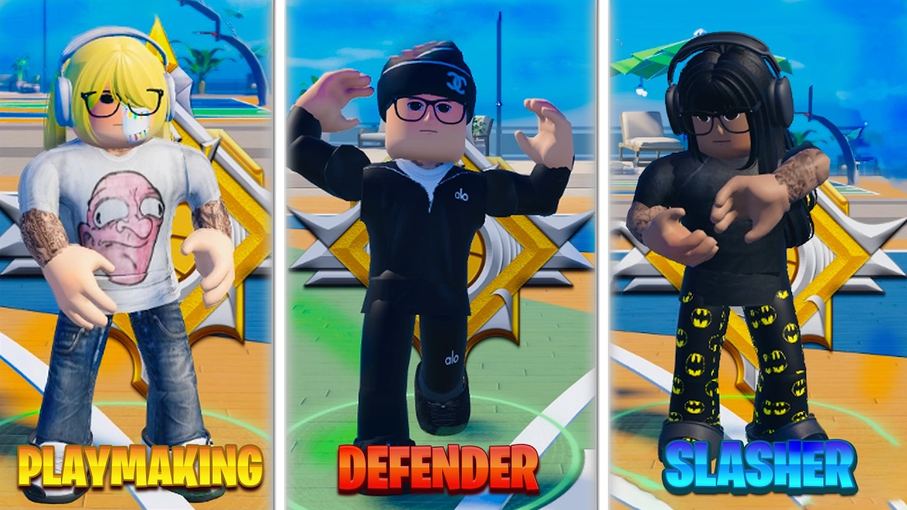 TOP 3 BEST BUILDS in Playground Basketball! (Roblox)