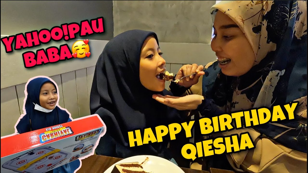 VLOG IJAT SAMBUT BIRTHDAY QIESHA,HABIS BABA KENA PAU HEHEHE