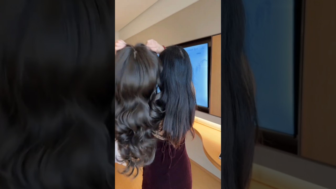 Smooth Hair Wig Try_On😍👌|Real or Fake ❓ #nicewigg #hairwig #hairstyles #fashion #fashion4 #hair #1m
