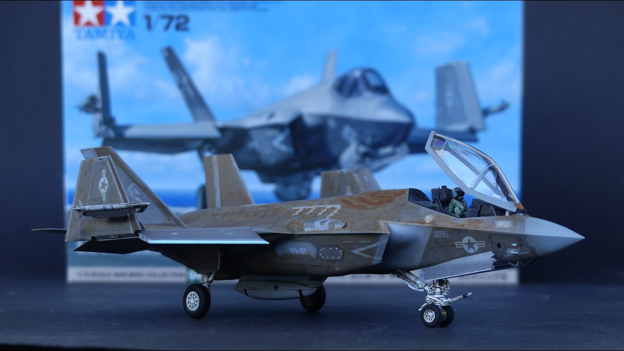 LM F-35C Lightning II 1/72 (Tamiya) [Making rusty brown gold Navy plane] Build and final reveal