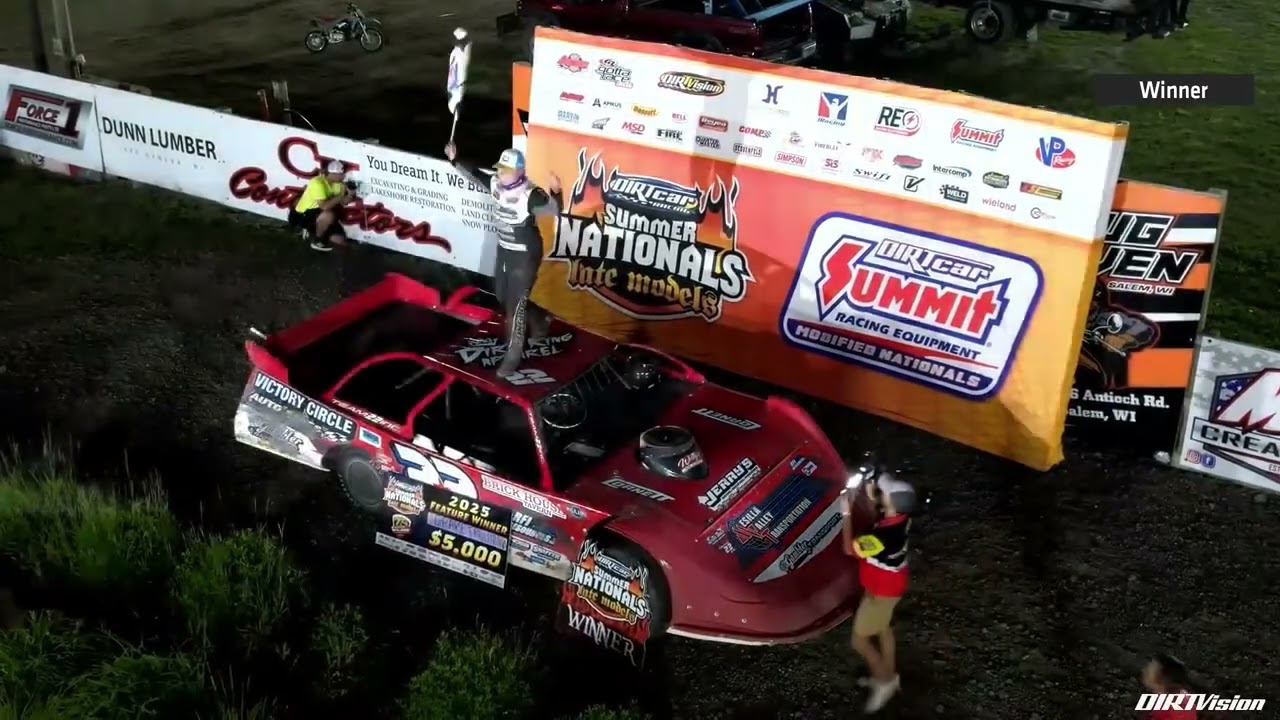 Victory lane at Wilmot Raceway 6/16/25