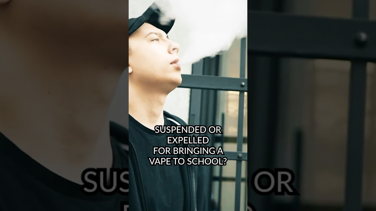 A Minor Can Be EXPELLED for Vaping 💨📚❌ 