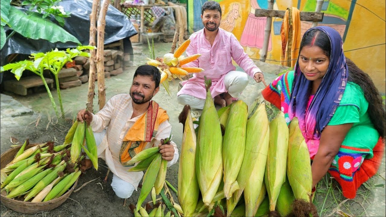 एक ही तरीके से🌽मक्का खाकर बोर हो गए हैं तो मेरे गांव के तरीके से बनाएं अलग तरीके की 🌽मक्का रेसिपी