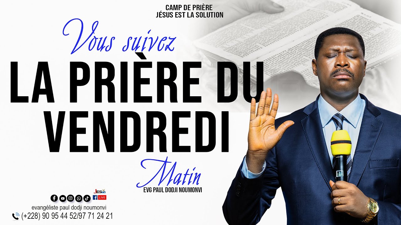 PRIÈRE DU VENDREDI MATIN 06/02/2026 AU CP JESS DE KPOVÉ-ZION AVEC EVG. PAUL DODJI NOUMONVI