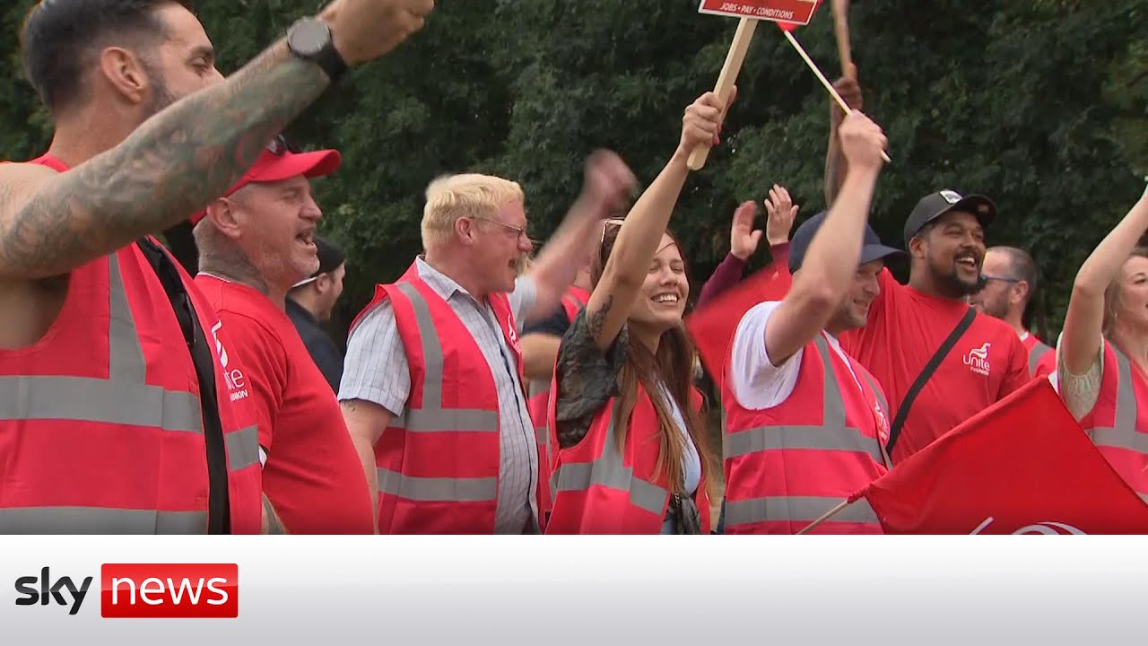Almost 2,000 Felixstowe port workers begin eight-day strike