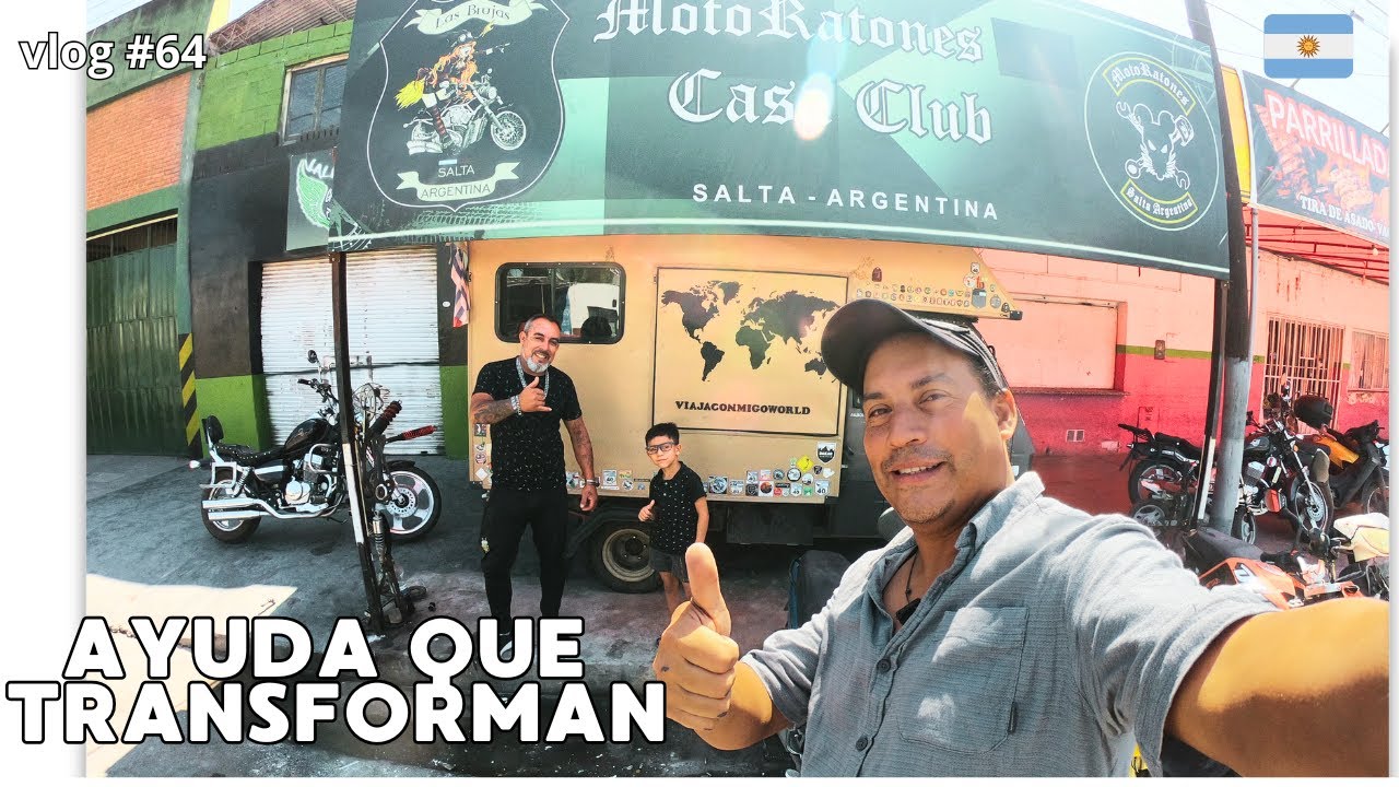 vlog#64 LLEGO EL AUXILIO en la RUTA -Cadena de FAVORES que CAMBIÓ la casa  de un MOTOCICLISTA: SALTA