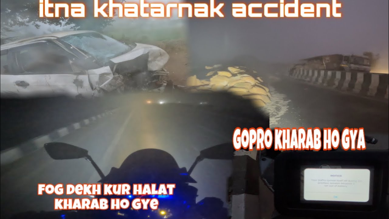 INDORE AATE TIME FOG KI VJHA SE RASTE ME RUKHNA PADHA || KHATUSHYAM TO INDORE @AbhishekRider09