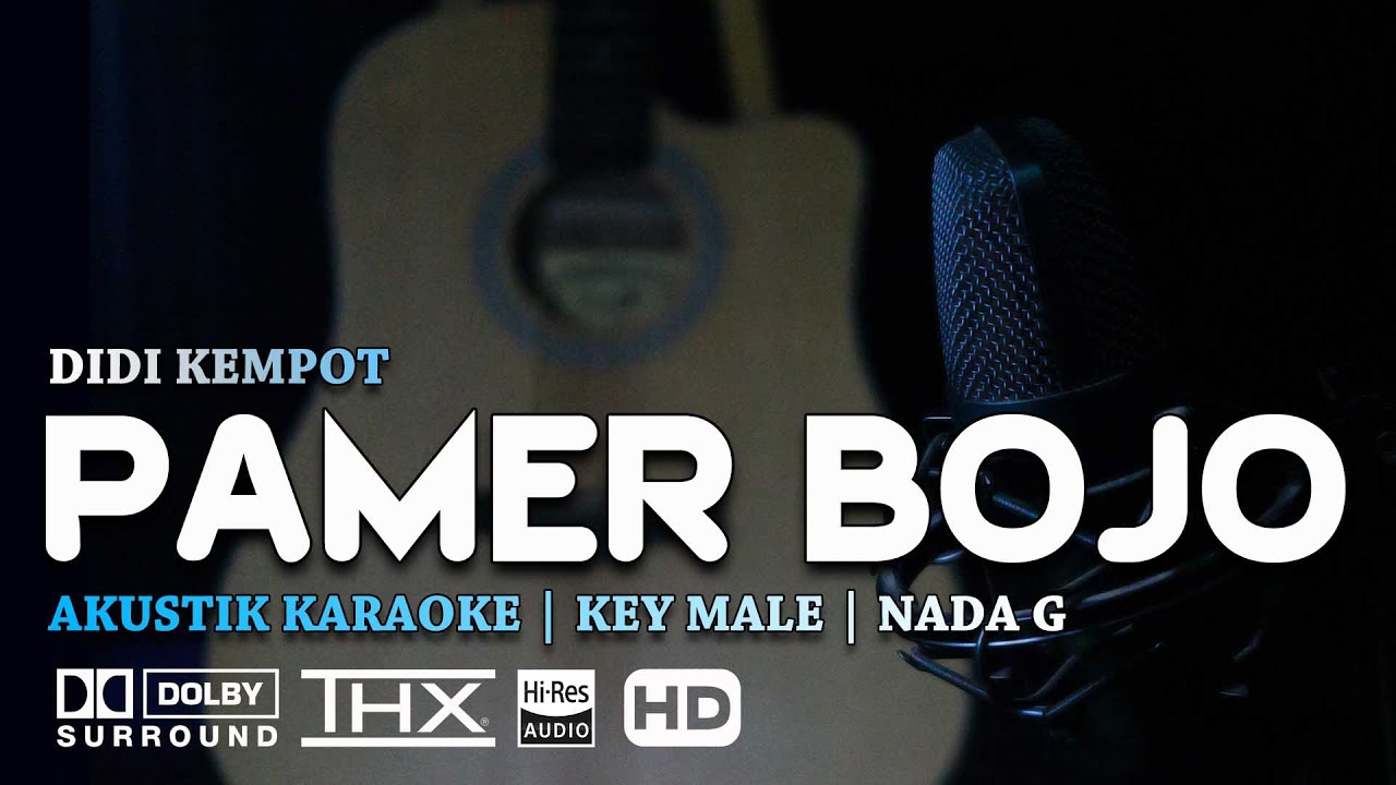 Pamer Bojo - Didi Kempot - Akustik Karaoke - Nada Pria | key male