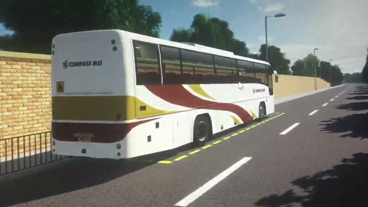 Onboard Compass Bus Volvo B7R PLAXTON Paragon on the 777x to Appleton part 1