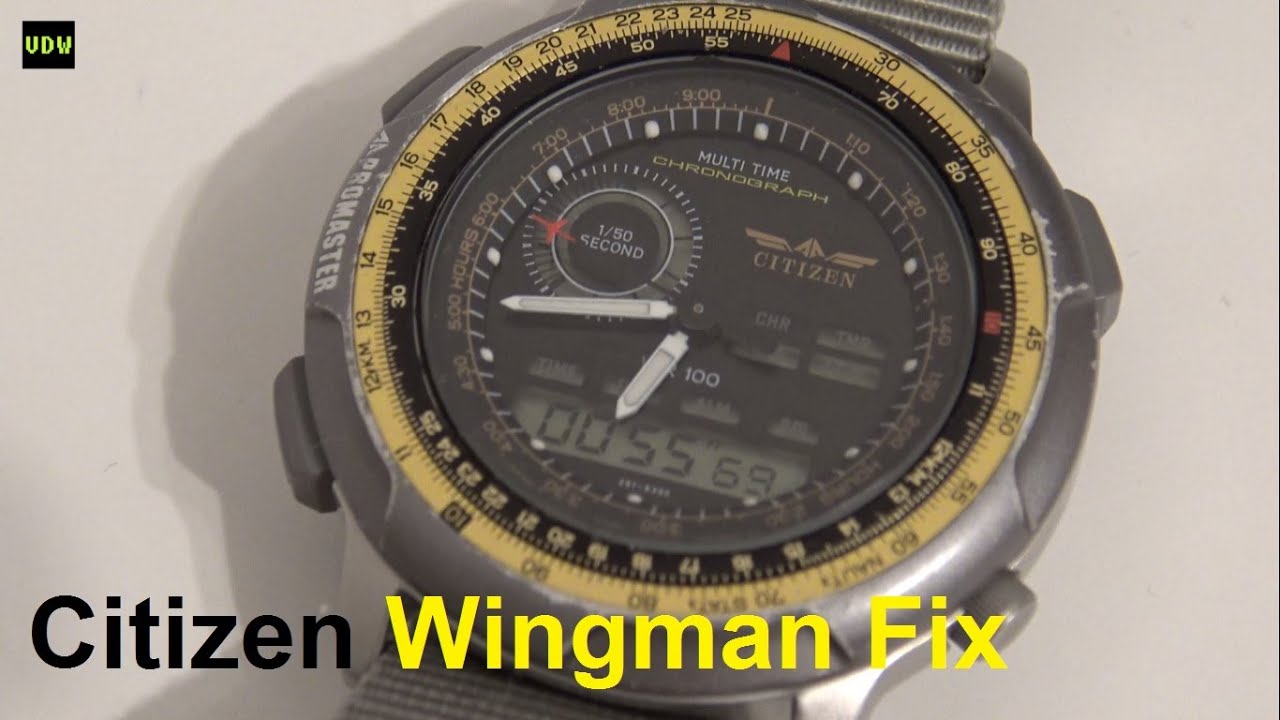 Citizen C100 Wingman fix - Ep 95 - Vintage Digital Watches