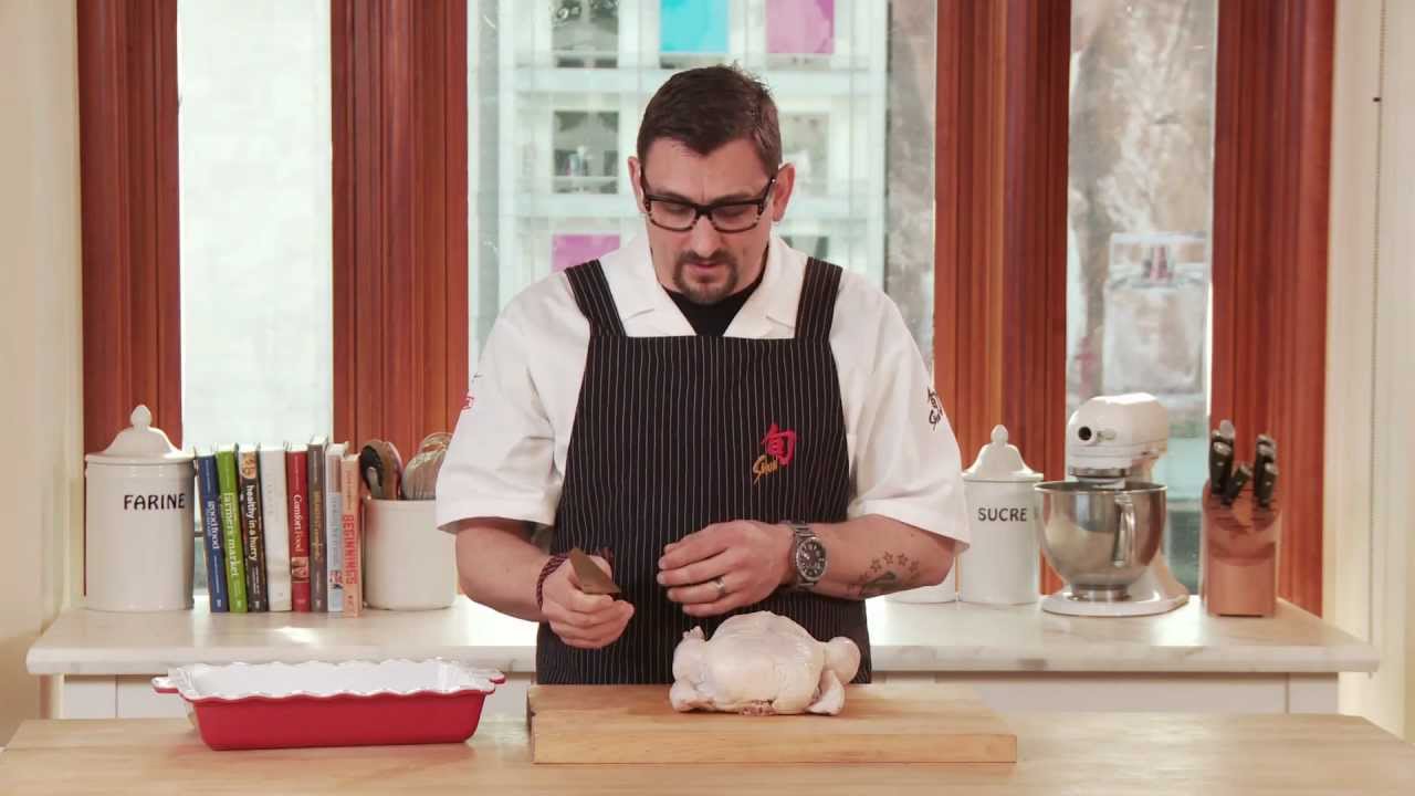Chris Cosentino - How To Bone a Chicken (Shun Honesuki Knife) | Williams-Sonoma